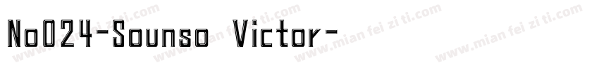 No024-Sounso Victor字体转换